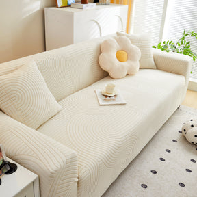 Fleece Stretch Sofa Slipcover Washable Soft Spandex Couch Cover Furniture Protector - Ornate Home