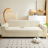 Fleece Stretch Sofa Slipcover Washable Soft Spandex Couch Cover Furniture Protector - Ornate Home