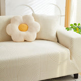 Fleece Stretch Sofa Slipcover Washable Soft Spandex Couch Cover Furniture Protector - Ornate Home