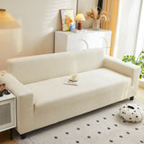 Fleece Stretch Sofa Slipcover Washable Soft Spandex Couch Cover Furniture Protector - Ornate Home