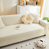 Fleece Stretch Sofa Slipcover Washable Soft Spandex Couch Cover Furniture Protector - Ornate Home