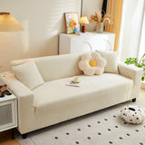 Fleece Stretch Sofa Slipcover Washable Soft Spandex Couch Cover Furniture Protector - Ornate Home