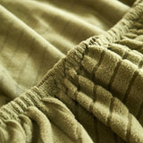 Fleece Stretch Sofa Slipcover Washable Soft Spandex Couch Cover Furniture Protector - Ornate Home