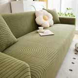 Fleece Stretch Sofa Slipcover Washable Soft Spandex Couch Cover Furniture Protector - Ornate Home