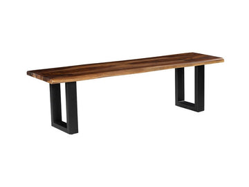 Fletcher Brown/Black Bench - Ornate Home