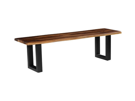 Fletcher Brown/Black Bench - Ornate Home