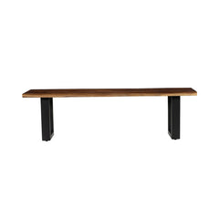 Fletcher Brown/Black Bench - Ornate Home