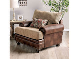 Fletcher Brown/Tan Chair - Ornate Home