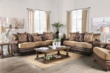 Fletcher Brown/Tan Loveseat - Ornate Home
