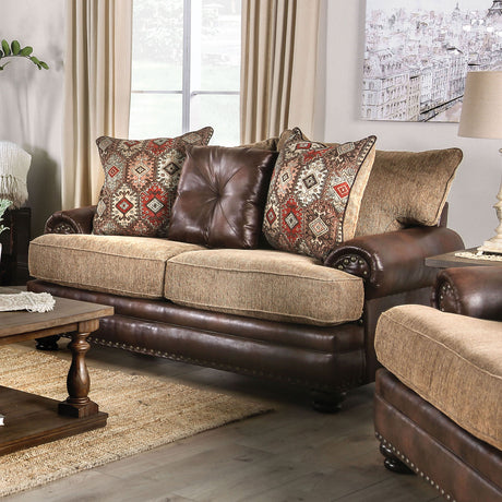Fletcher Brown/Tan Sofa & Loveseat - Ornate Home