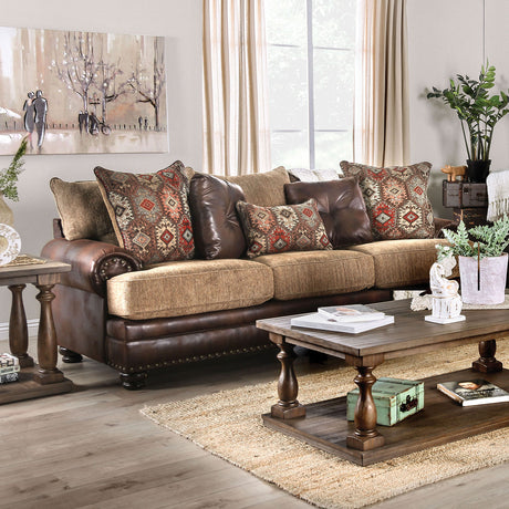 Fletcher Brown/Tan Sofa & Loveseat - Ornate Home
