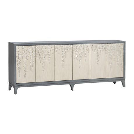 Fleur Blue/Cream Six-Door Sideboard - Ornate Home