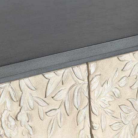 Fleur Blue/Cream Six-Door Sideboard - Ornate Home