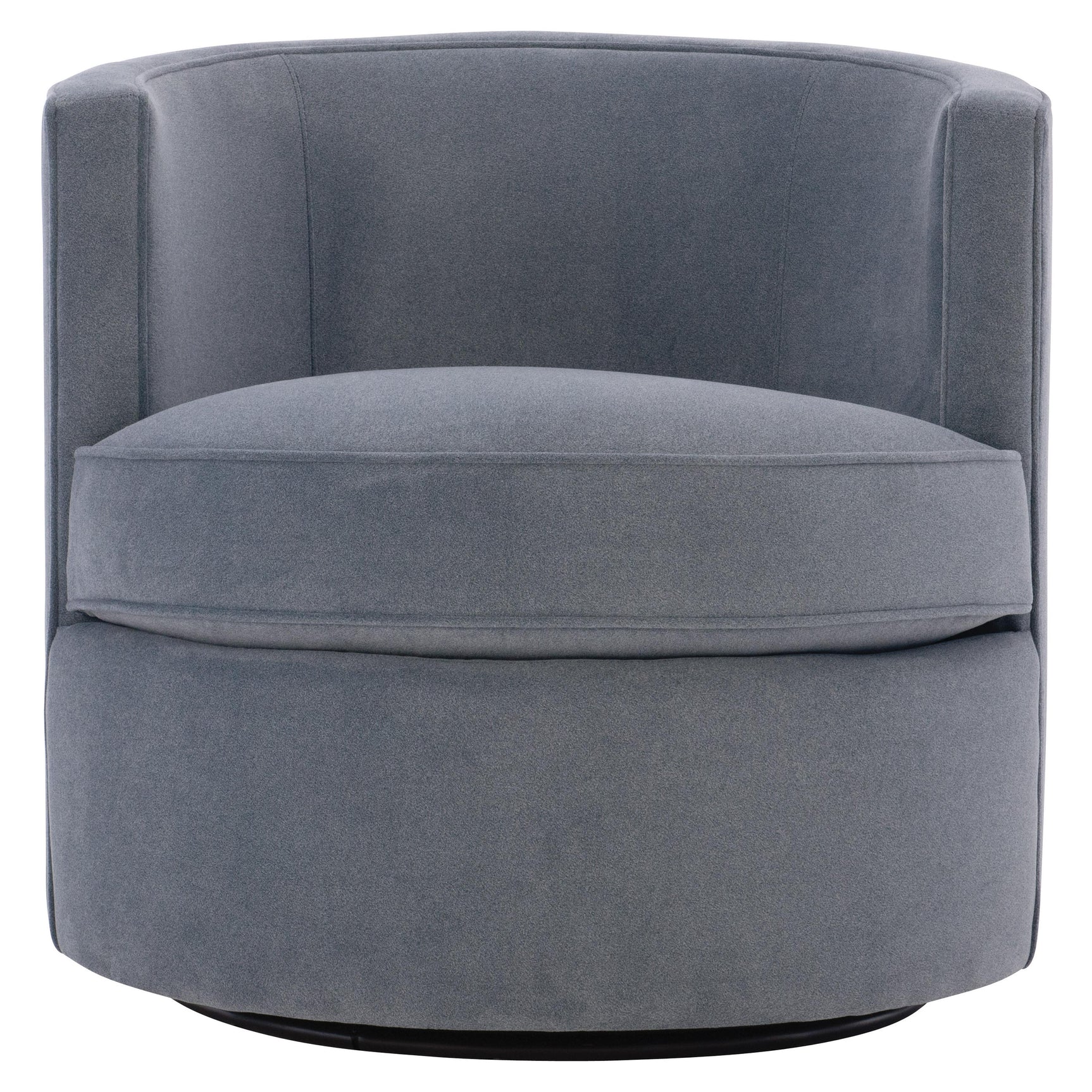 Fleur Blue Fabric Swivel Chair - Ornate Home