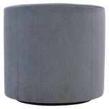 Fleur Blue Fabric Swivel Chair - Ornate Home