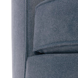 Fleur Blue Fabric Swivel Chair - Ornate Home