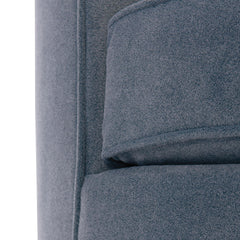 Fleur Blue Fabric Swivel Chair - Ornate Home