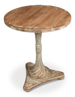 Fleur Brown Round Side Table - Ornate Home