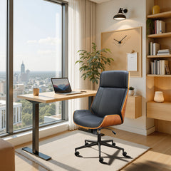 Flex Black High Back Office Chair - Ornate Home