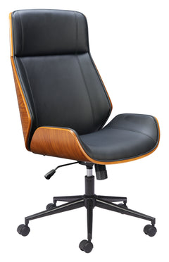 Flex Black High Back Office Chair - Ornate Home