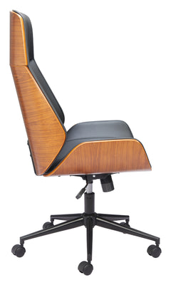 Flex Black High Back Office Chair - Ornate Home