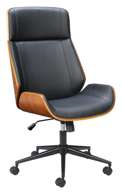 Flex Black High Back Office Chair - Ornate Home
