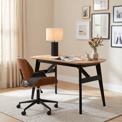 Flex Black Low Back Office Chair - Ornate Home