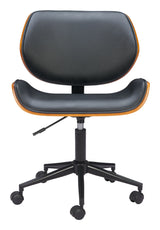 Flex Black Low Back Office Chair - Ornate Home