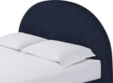Flex Blue Jeans Chenille Queen Upholstered Bed - Ornate Home