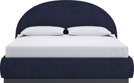 Flex Blue Jeans Full Upholstered Bed - Ornate Home