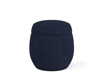 Flex Blue Jeans Upholstered Ottoman - Ornate Home