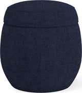 Flex Blue Jeans Upholstered Ottoman - Ornate Home