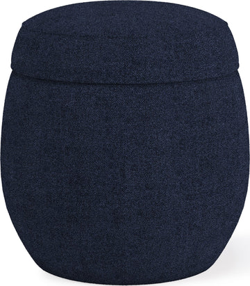 Flex Blue Jeans Upholstered Ottoman - Ornate Home