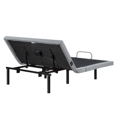 Flex Brown Full Power Head And Foot Adjustable Bed Frame With Massage Zero Gravity Charging Ports And Nightlight - Ornate Home