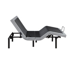 Flex Brown Full Power Head And Foot Adjustable Bed Frame With Massage Zero Gravity Charging Ports And Nightlight - Ornate Home