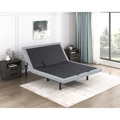 Flex Brown Full Power Head And Foot Adjustable Bed Frame With Massage Zero Gravity Charging Ports And Nightlight - Ornate Home