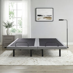 Flex Brown Split Eastern King Power Heads And Foot Adjustable Bed Frames With Massage Zero Gravity Charging Ports And Nightlight - Ornate Home
