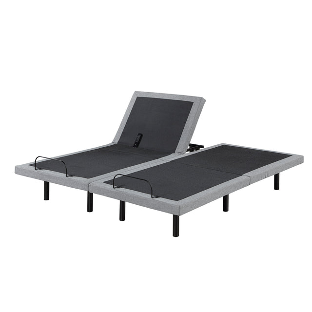 Flex Brown Split Eastern King Power Heads And Foot Adjustable Bed Frames With Massage Zero Gravity Charging Ports And Nightlight - Ornate Home