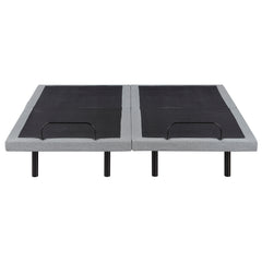 Flex Brown Split Eastern King Power Heads And Foot Adjustable Bed Frames With Massage Zero Gravity Charging Ports And Nightlight - Ornate Home