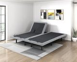 Flex Brown Split Eastern King Power Heads And Foot Adjustable Bed Frames With Massage Zero Gravity Charging Ports And Nightlight - Ornate Home