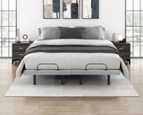 Flex Brown Split Eastern King Power Heads And Foot Adjustable Bed Frames With Massage Zero Gravity Charging Ports And Nightlight - Ornate Home