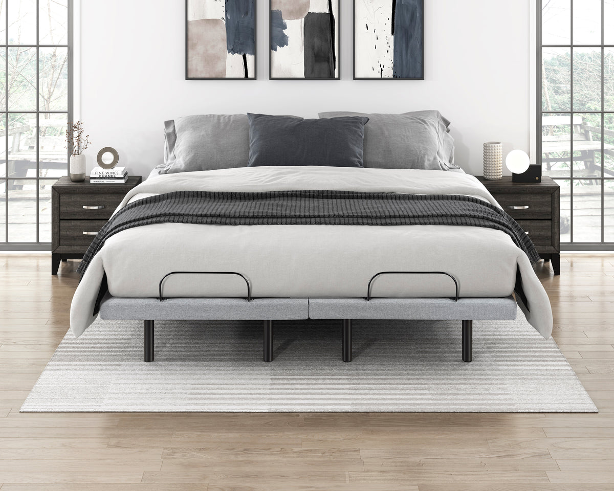 Flex Brown Split Eastern King Power Heads And Foot Adjustable Bed Frames With Massage Zero Gravity Charging Ports And Nightlight - Ornate Home