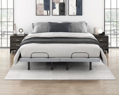Flex Brown Split Eastern King Power Heads And Foot Adjustable Bed Frames With Massage Zero Gravity Charging Ports And Nightlight - Ornate Home