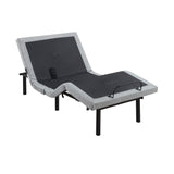 Flex Brown Twin Xl Power Head And Foot Adjustable Bed Frame With Massage Zero Gravity Charging Ports And Nightlight - Ornate Home