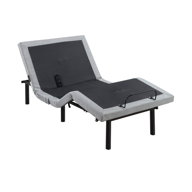 Flex Brown Twin Xl Power Head And Foot Adjustable Bed Frame With Massage Zero Gravity Charging Ports And Nightlight - Ornate Home