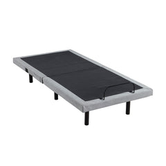 Flex Brown Twin Xl Power Head And Foot Adjustable Bed Frame With Massage Zero Gravity Charging Ports And Nightlight - Ornate Home