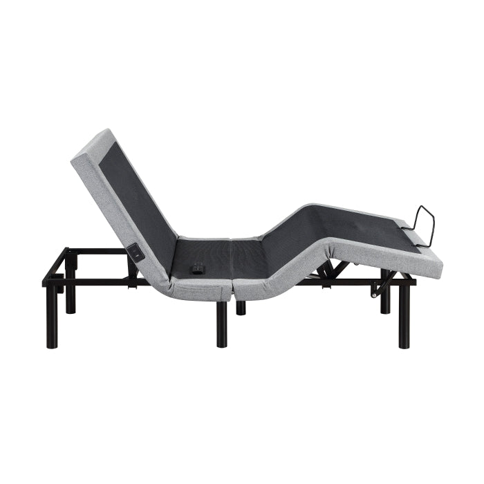 Flex Brown Twin Xl Power Head And Foot Adjustable Bed Frame With Massage Zero Gravity Charging Ports And Nightlight - Ornate Home