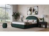 Flex California King  Upholstered Bed in Emerald Chenille - Ornate Home