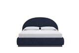 Flex Eastern King Upholstered Bed in Blue Jeans Chenille - Ornate Home