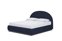 Flex Eastern King Upholstered Bed in Blue Jeans Chenille - Ornate Home